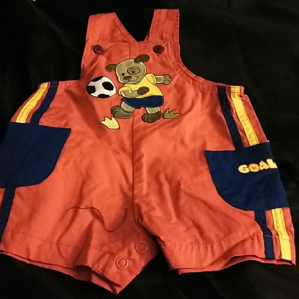 New, Baby Red Jumper Shorts ( Puppy, Soccer)